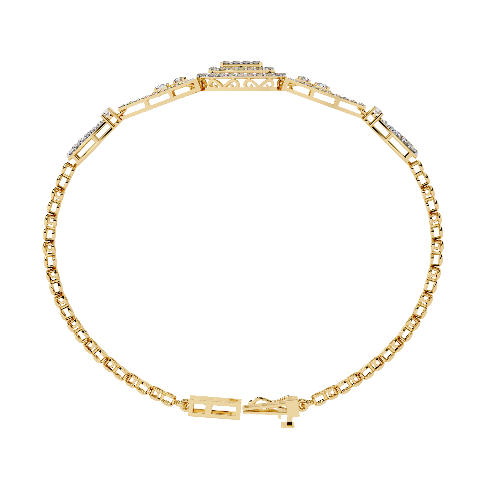 1.25 Carat Elegant Lab Grown Diamond Bangle Bracelet