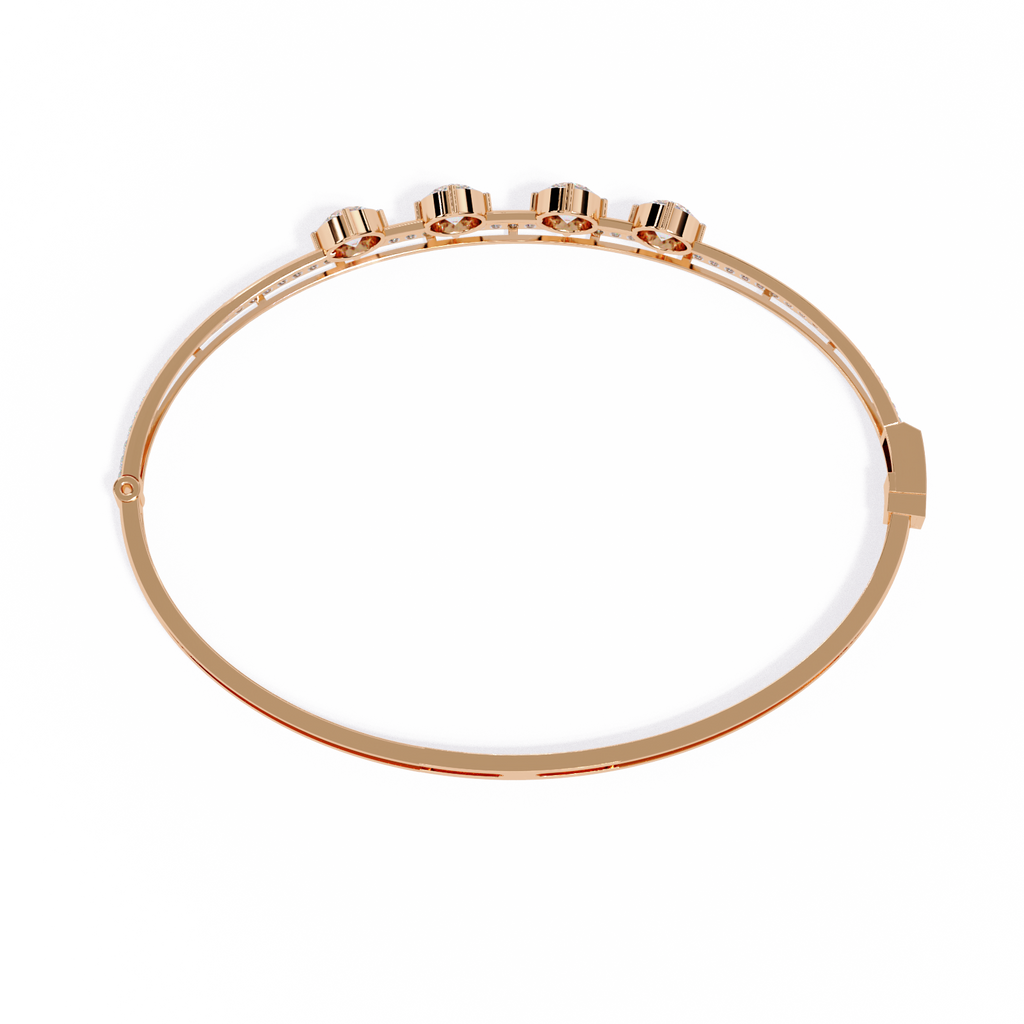 2.50 Carat Lab Grown Diamond Bangle Bracelet