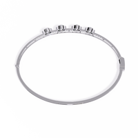 2.50 Carat Lab Grown Diamond Bangle Bracelet