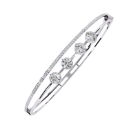 2.50 Carat Lab Grown Diamond Bangle Bracelet