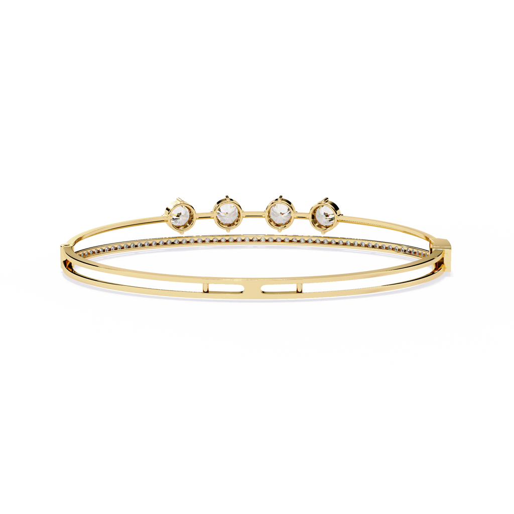 2.50 Carat Lab Grown Diamond Bangle Bracelet