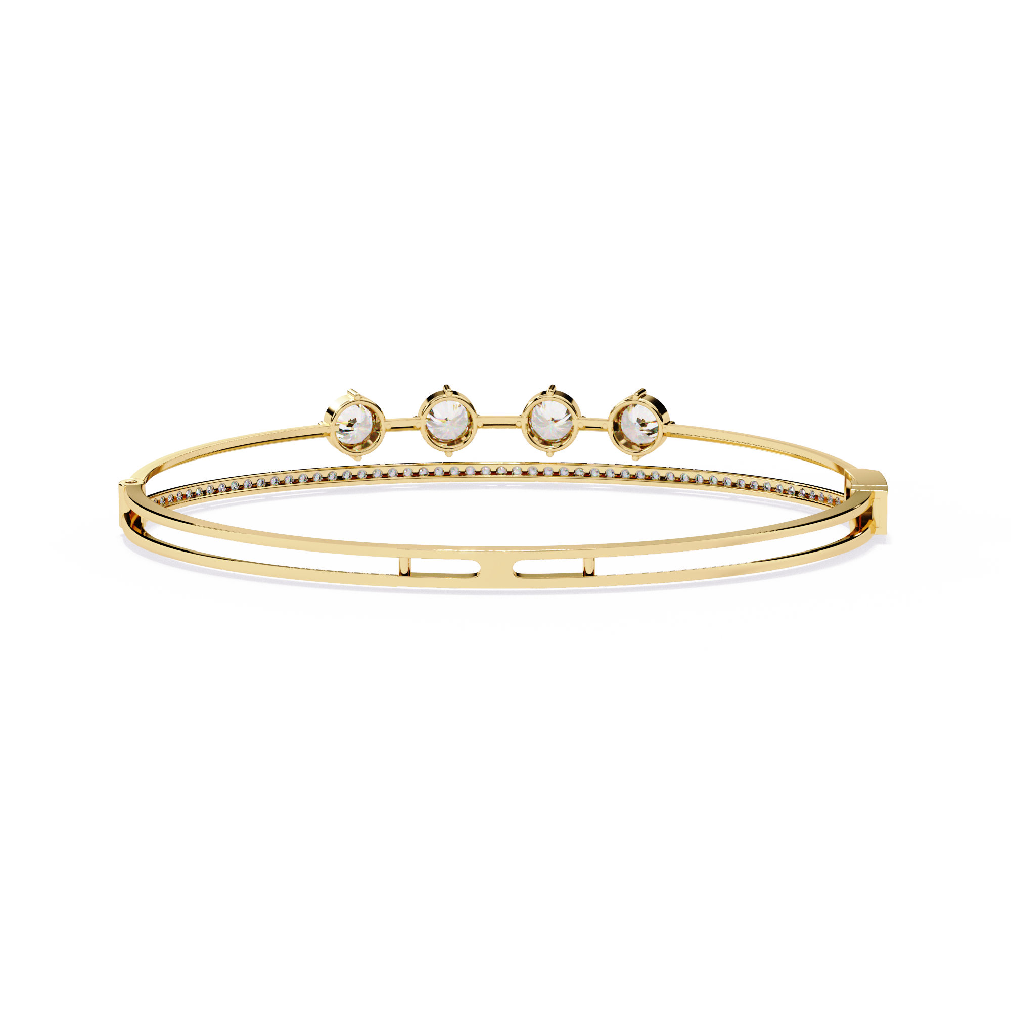 2.50 Carat Lab Grown Diamond Bangle Bracelet