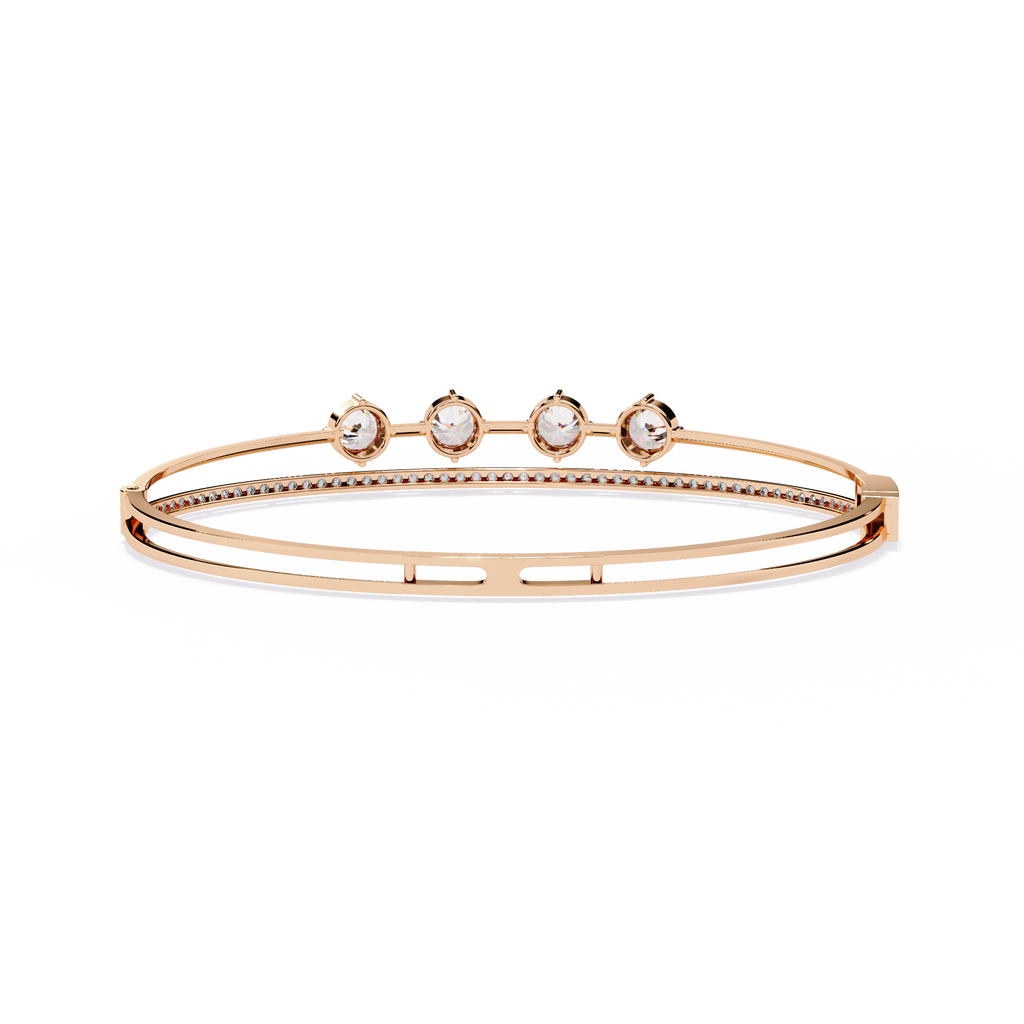 2.50 Carat Lab Grown Diamond Bangle Bracelet
