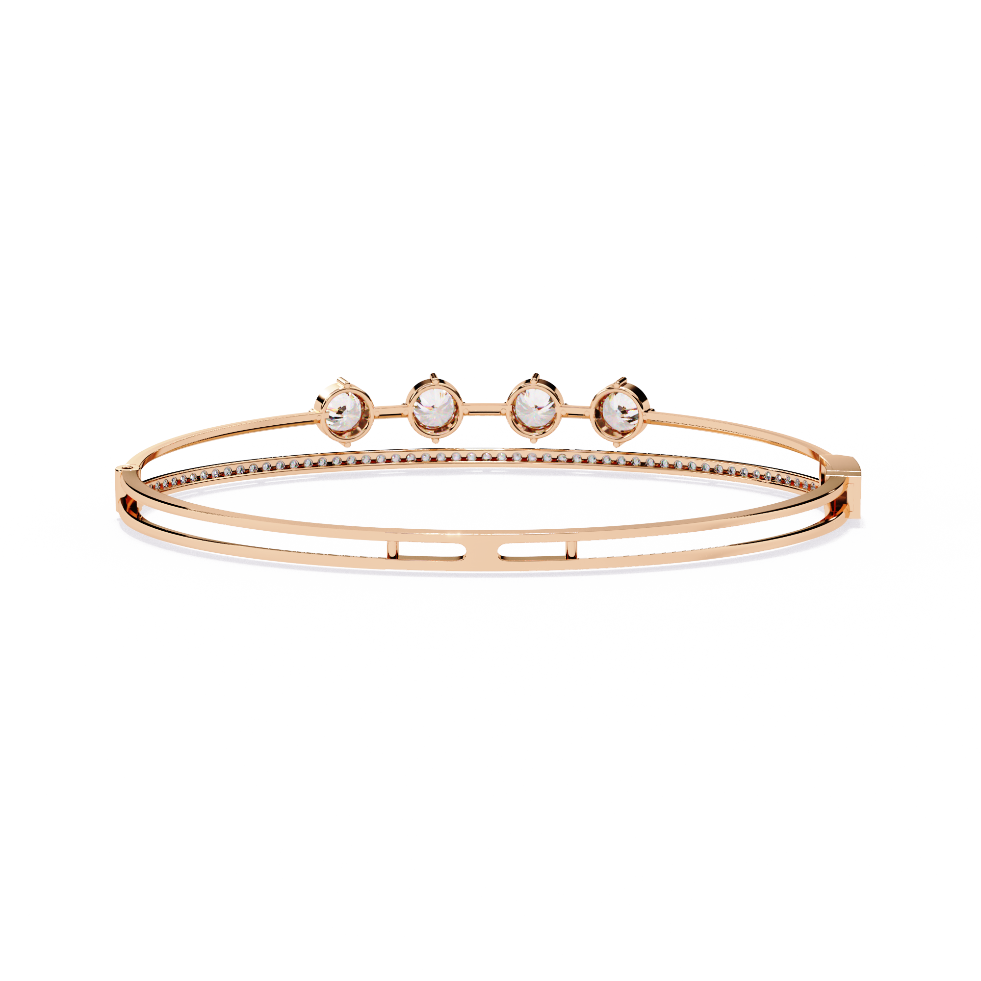 2.50 Carat Lab Grown Diamond Bangle Bracelet