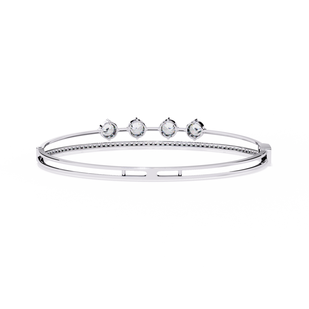 2.50 Carat Lab Grown Diamond Bangle Bracelet