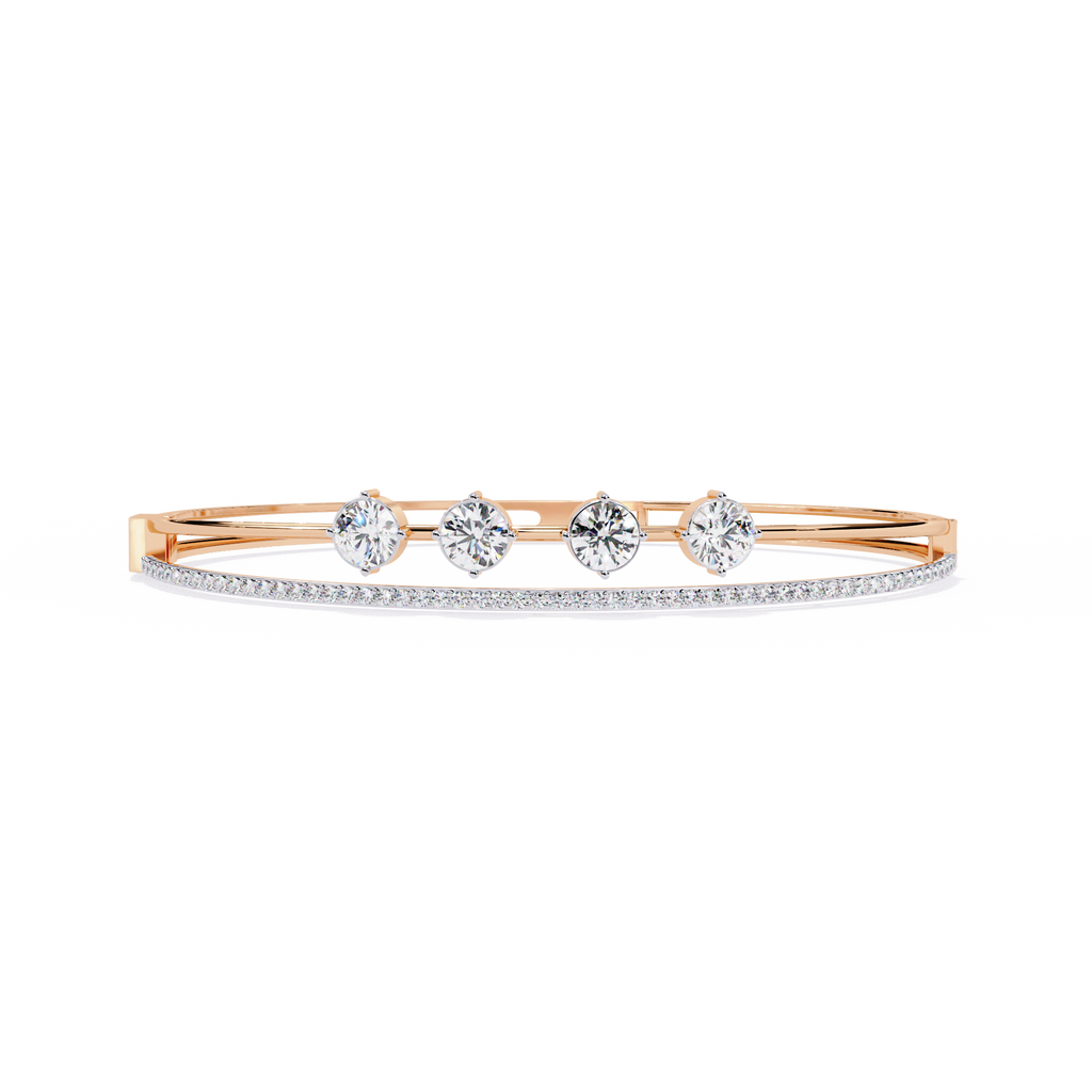 2.50 Carat Lab Grown Diamond Bangle Bracelet