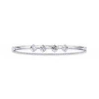 2.50 Carat Lab Grown Diamond Bangle Bracelet