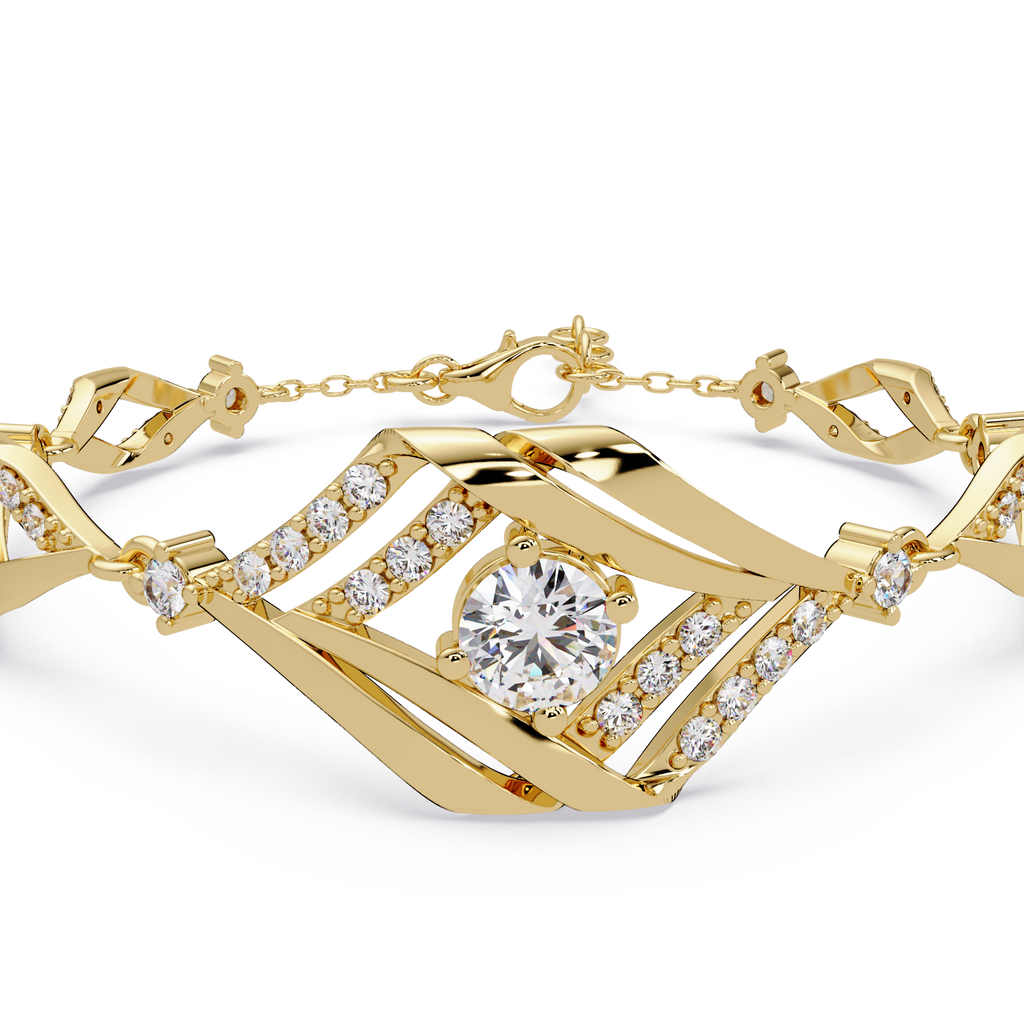Brazalete elegante de diamantes de 1,25 quilates (copia)
