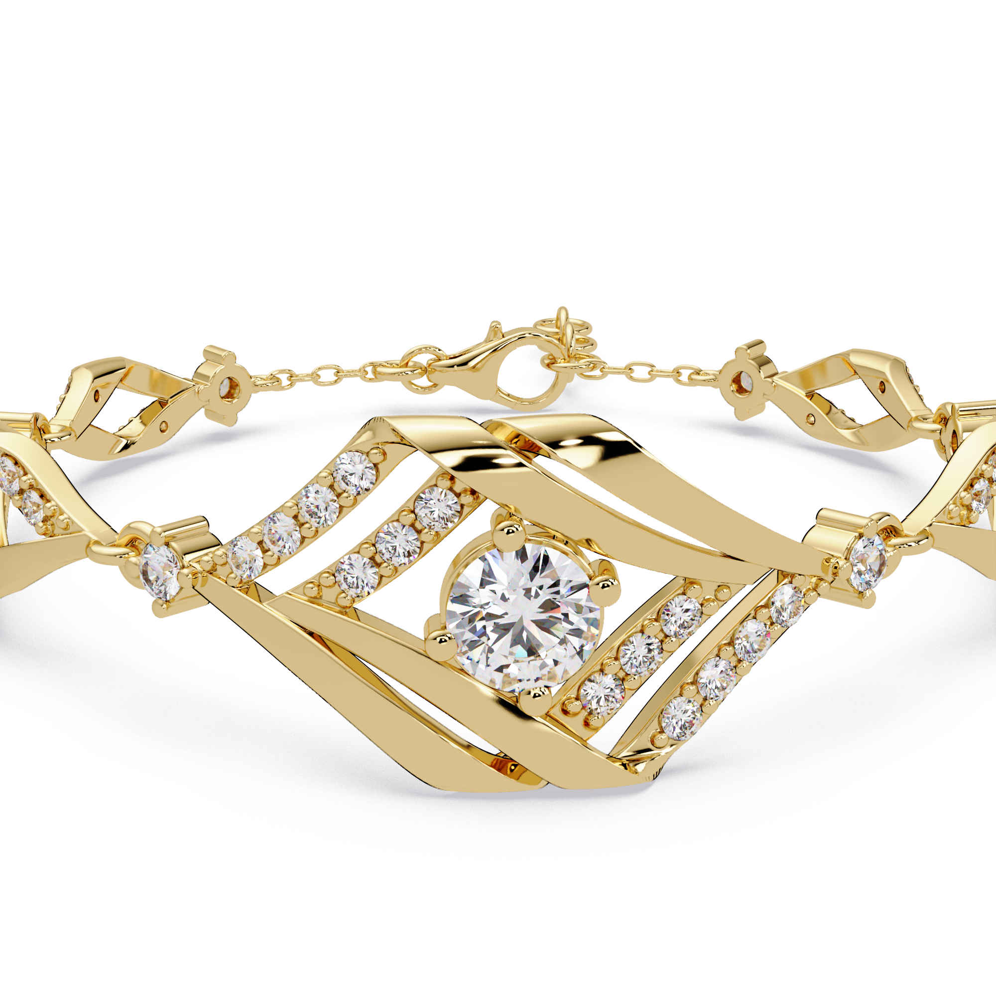 Brazalete elegante de diamantes de 1,25 quilates (copia)