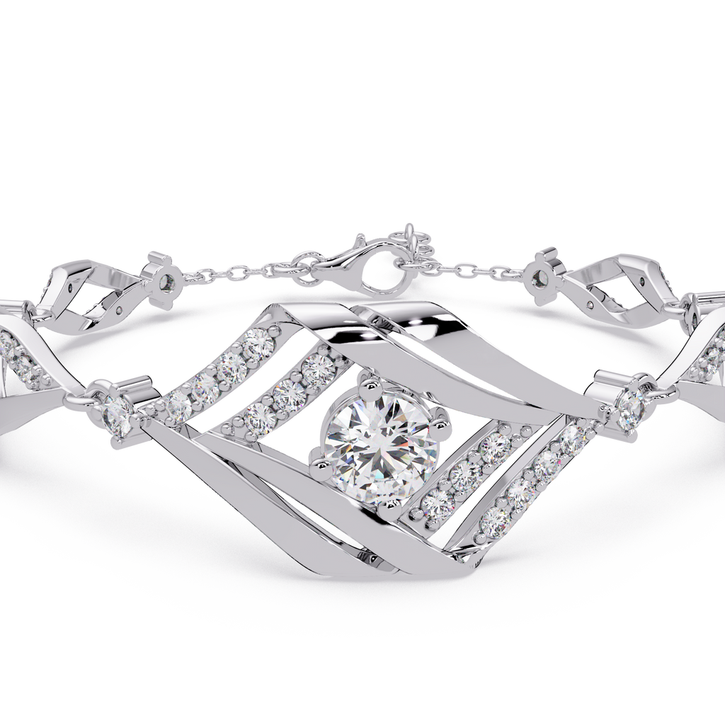 Brazalete elegante de diamantes de 1,25 quilates (copia)