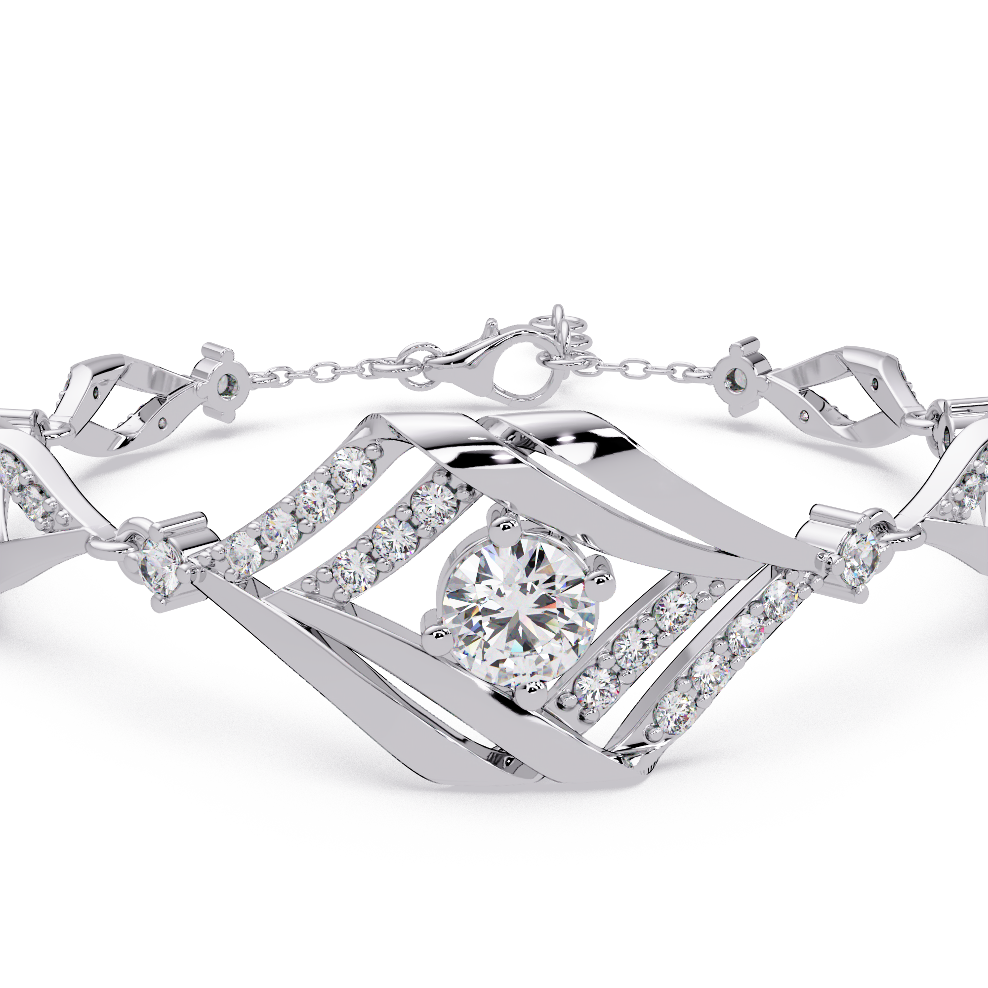 Brazalete elegante de diamantes de 1,25 quilates (copia)