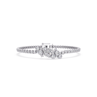 Lab Grown Diamond Floral Cluster Bracelet