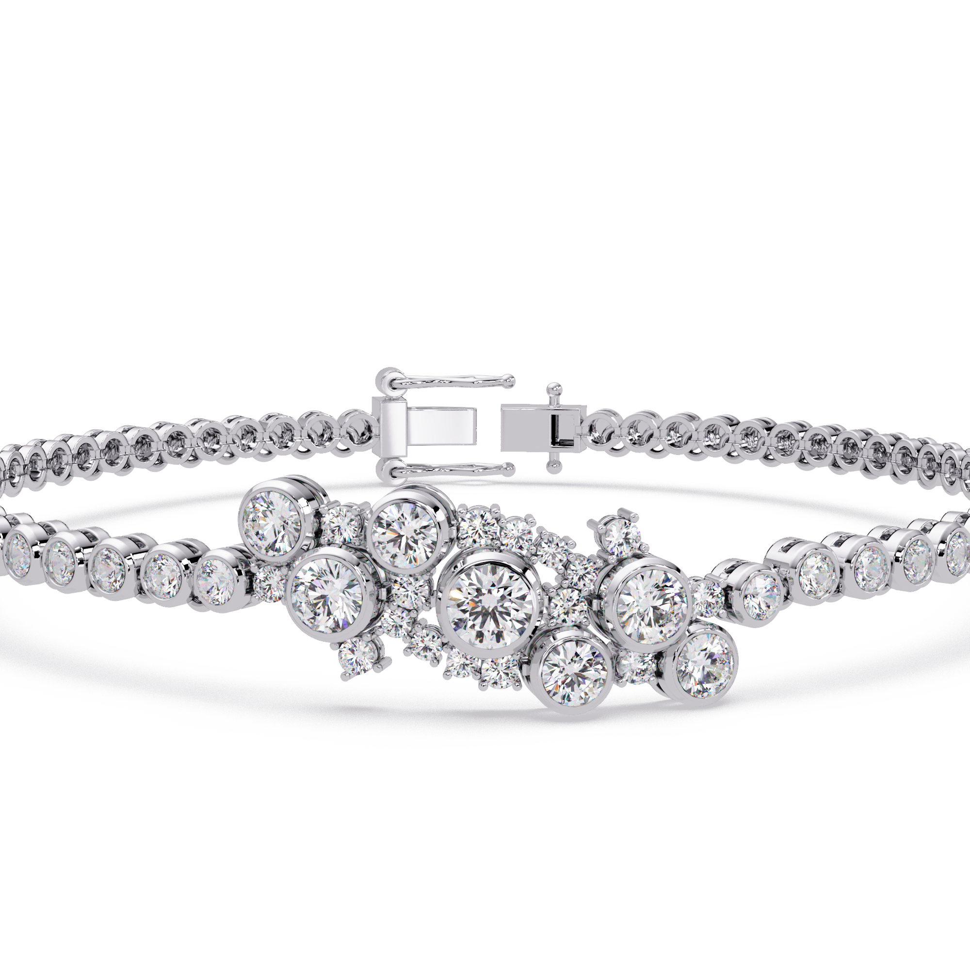 Brazalete elegante de diamantes de 1,25 quilates (copia)