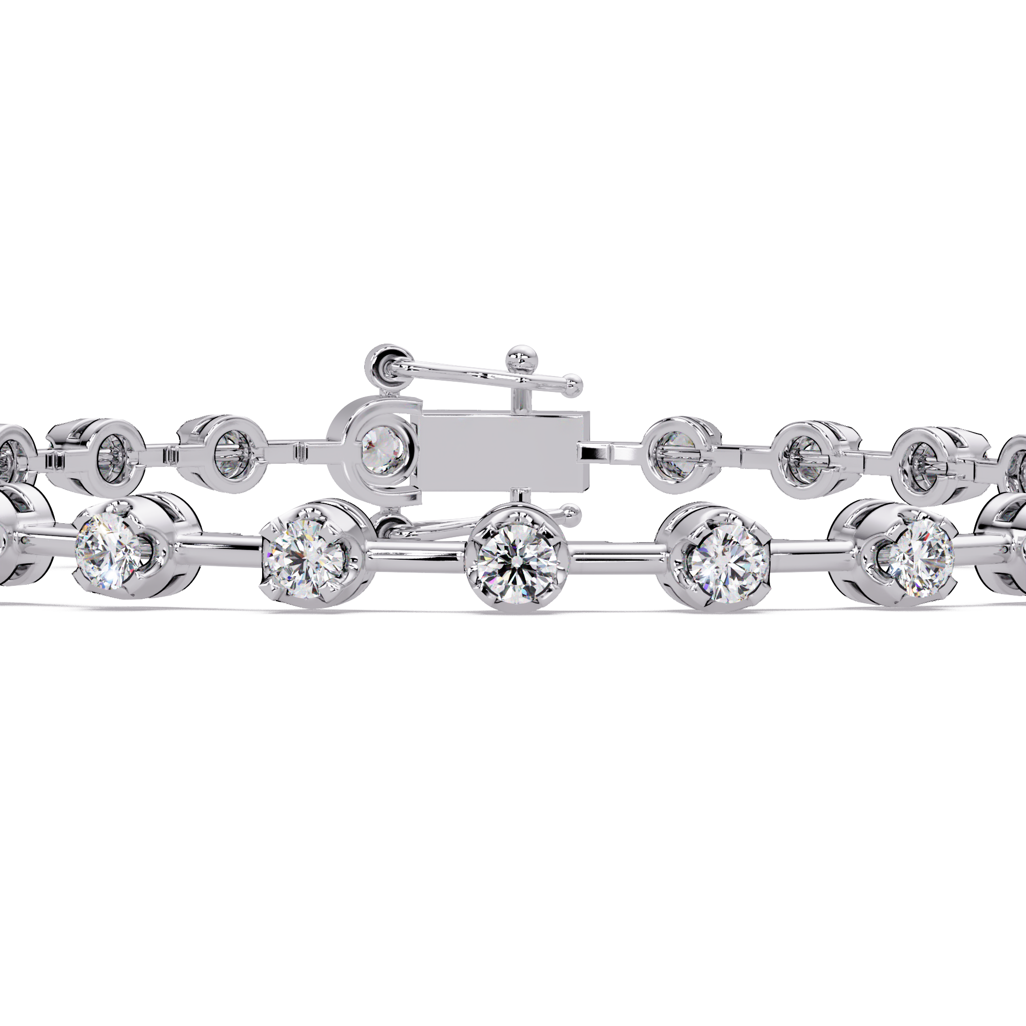 Brazalete elegante de diamantes de 1,25 quilates (copia)