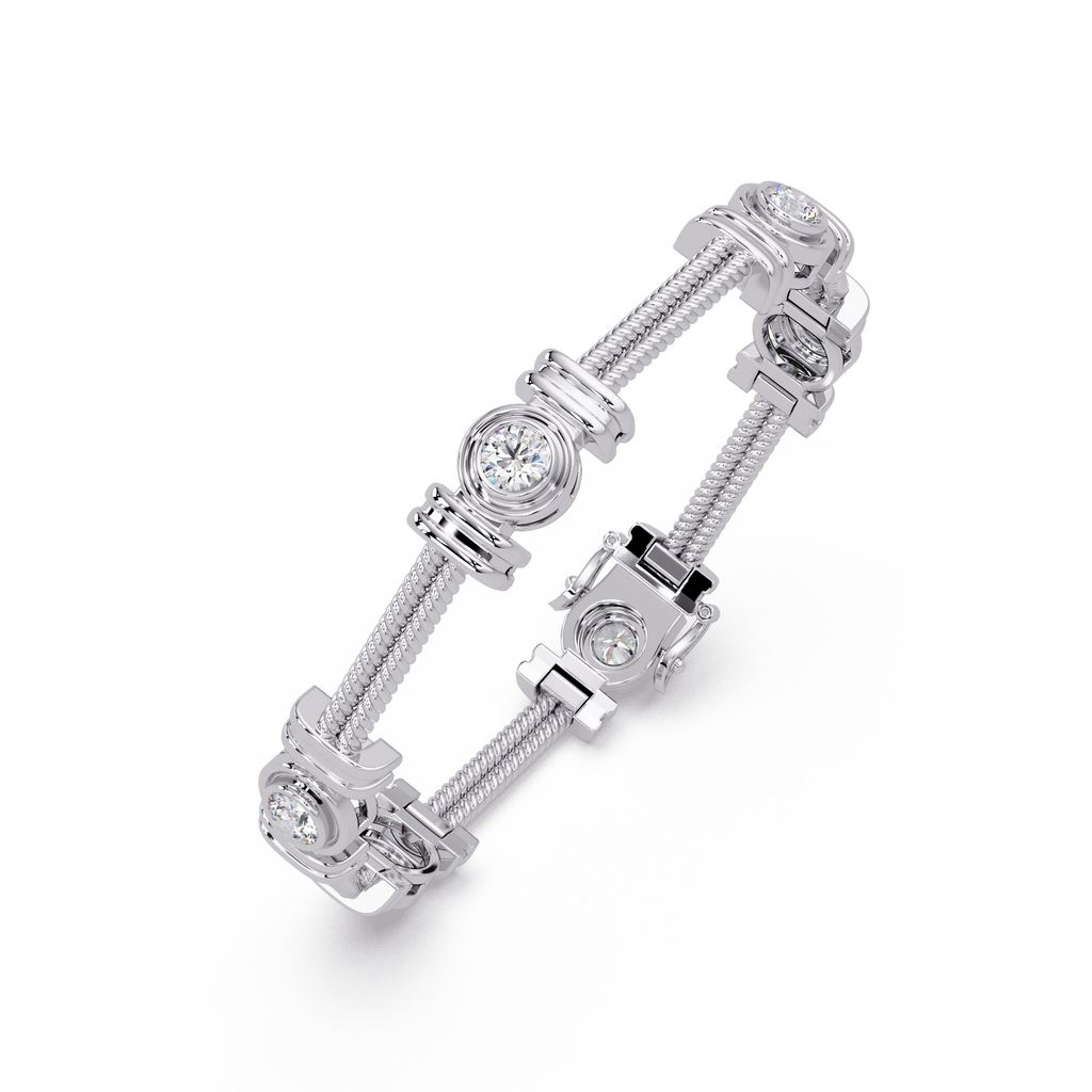 Brazalete elegante de diamantes de 1,25 quilates (copia)