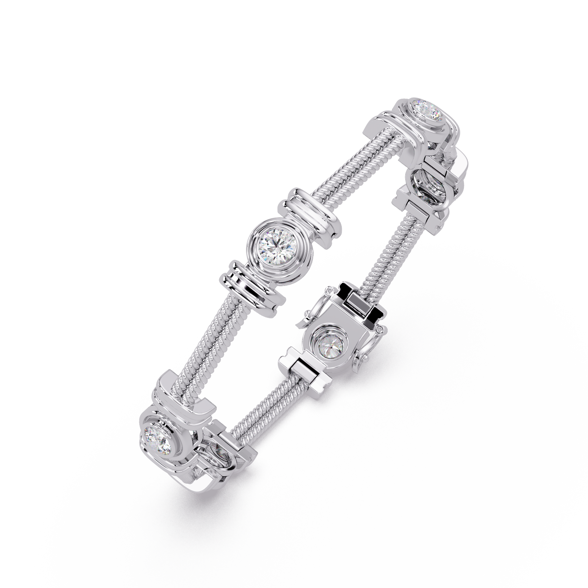 Brazalete elegante de diamantes de 1,25 quilates (copia)