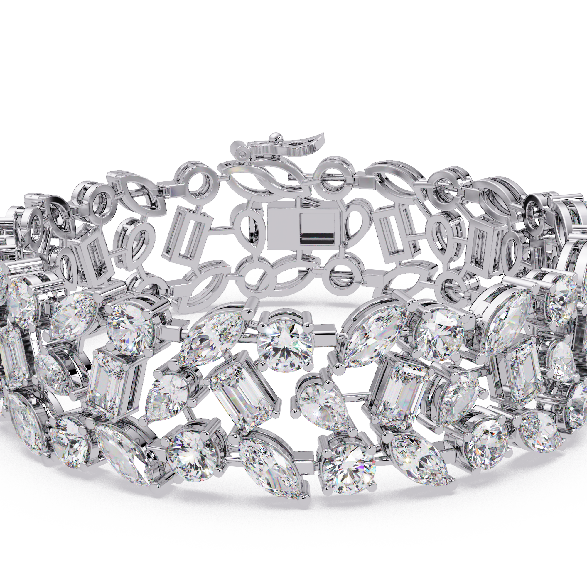 Brazalete elegante de diamantes de 1,25 quilates (copia)