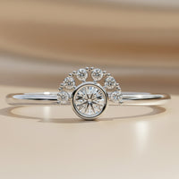 Bezel & Cluster Lab Grown Diamond Ring