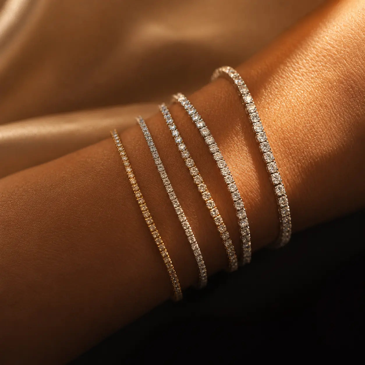 Diamond Tennis Bracelet in White Gold