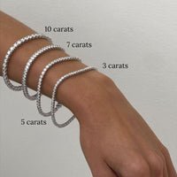 IGI 10 carat Lab Grown Diamond Tennis Bracelet 7 Inch