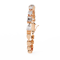 7 Carat Multi-Cut Lab Grown Diamond Bracelet