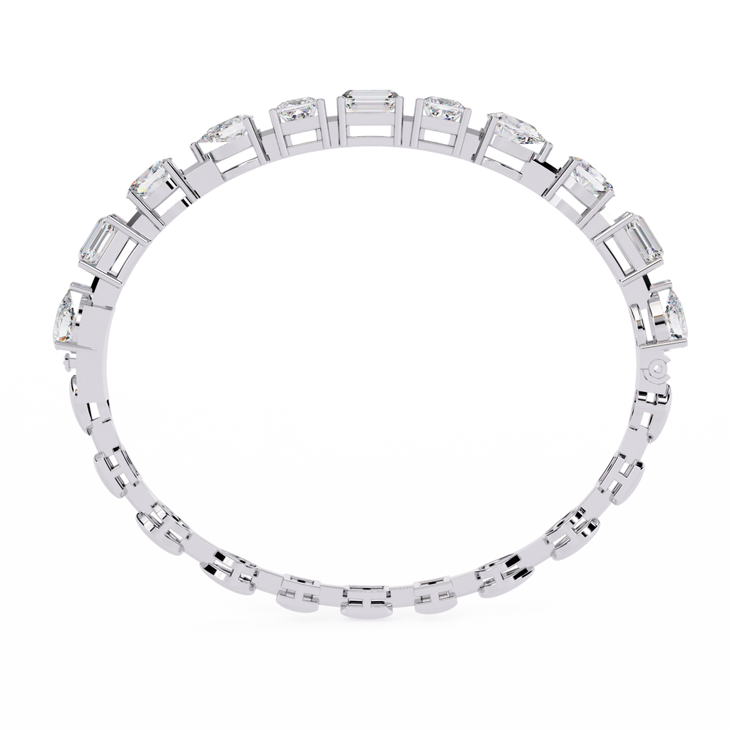 7 Carat Multi-Cut Lab Grown Diamond Bracelet