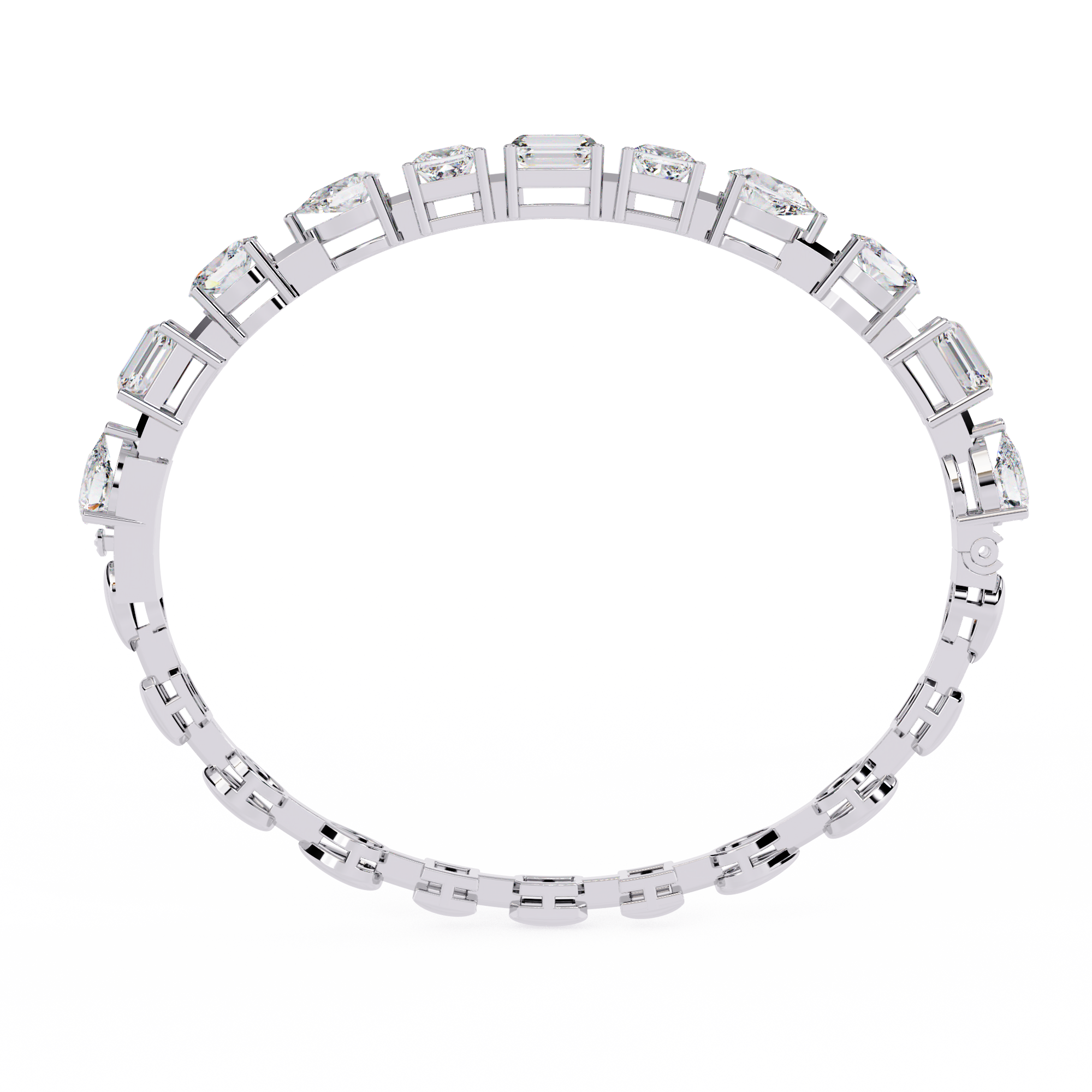 7 Carat Multi-Cut Lab Grown Diamond Bracelet