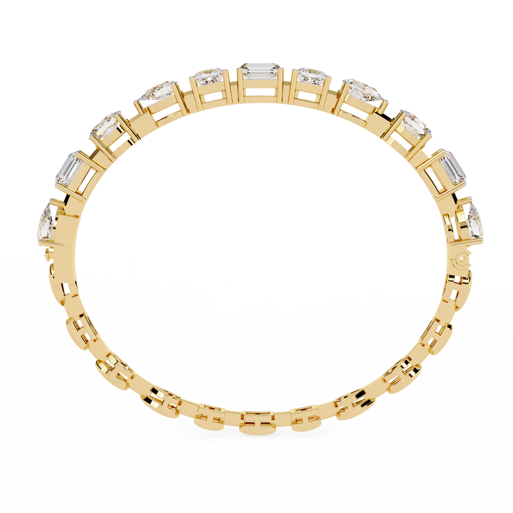 7 Carat Multi-Cut Lab Grown Diamond Bracelet