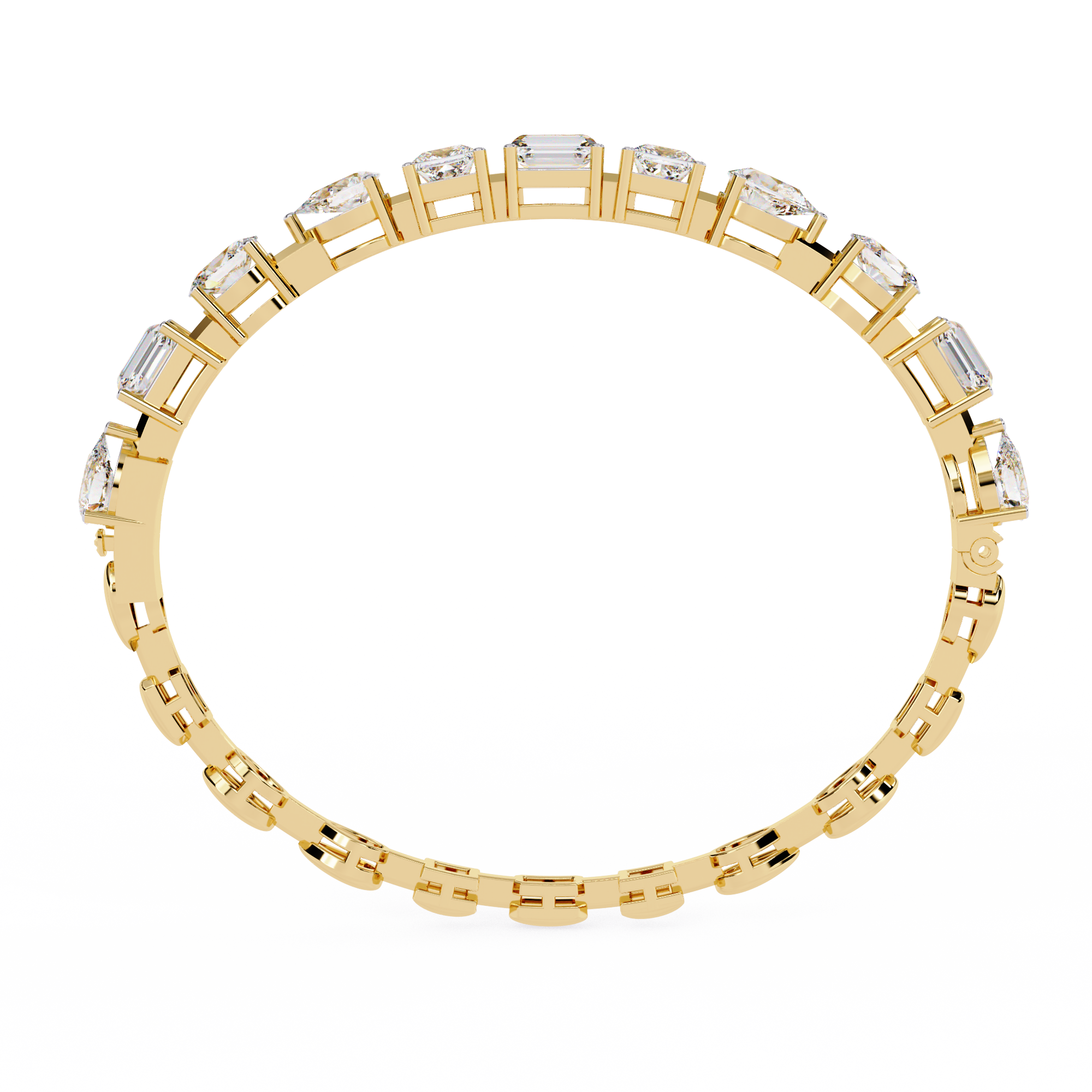7 Carat Multi-Cut Lab Grown Diamond Bracelet