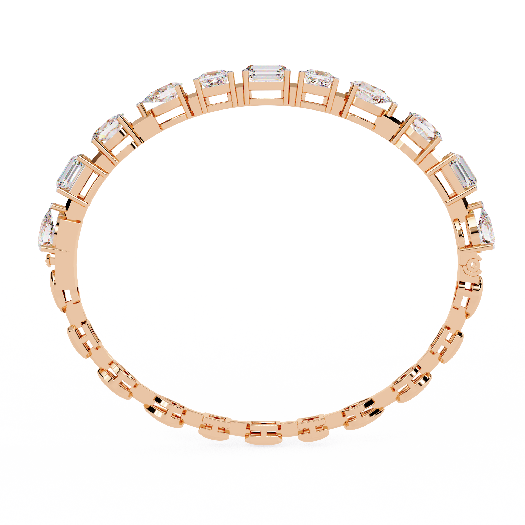 7 Carat Multi-Cut Lab Grown Diamond Bracelet
