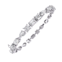 7 Carat Multi-Cut Lab Grown Diamond Bracelet