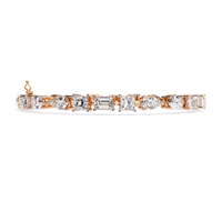 7 Carat Multi-Cut Lab Grown Diamond Bracelet