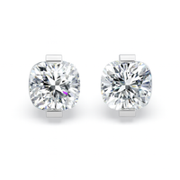 Pendientes tipo chaqueta con diamantes cultivados en laboratorio de 3,25 quilates