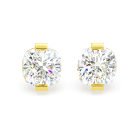 Pendientes tipo chaqueta con diamantes cultivados en laboratorio de 3,25 quilates