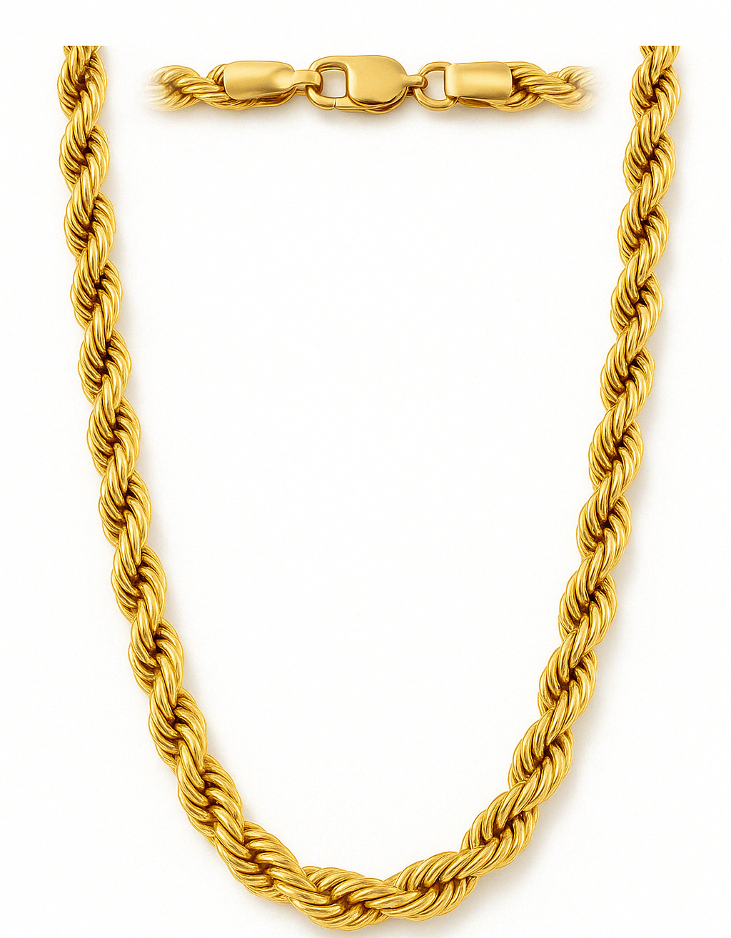 American 10k Real 100% Solid Yellow Gold 9MM Rope Chain Necklace (18"-30)