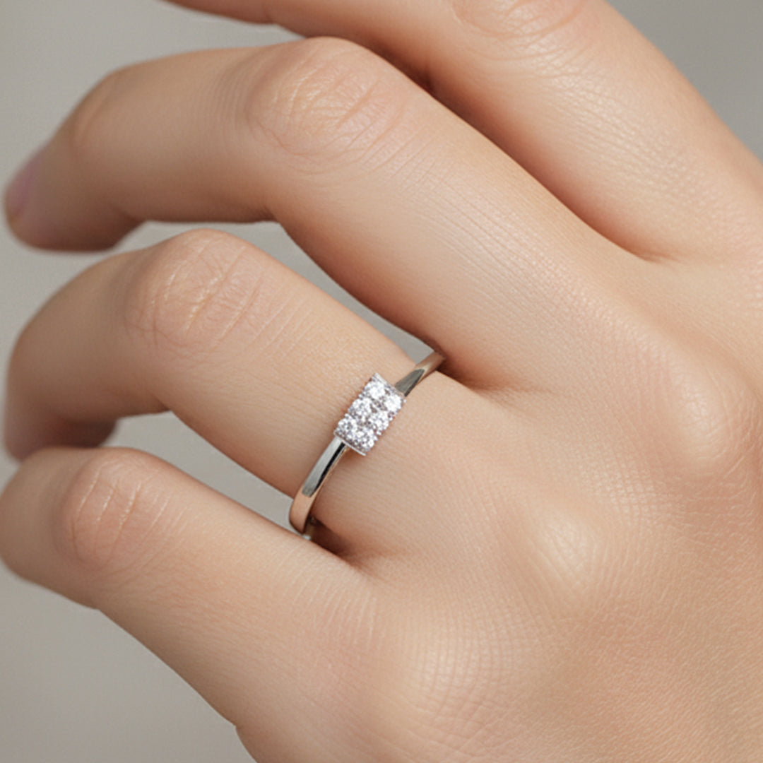 Cluster Lab Grown Diamond Ring