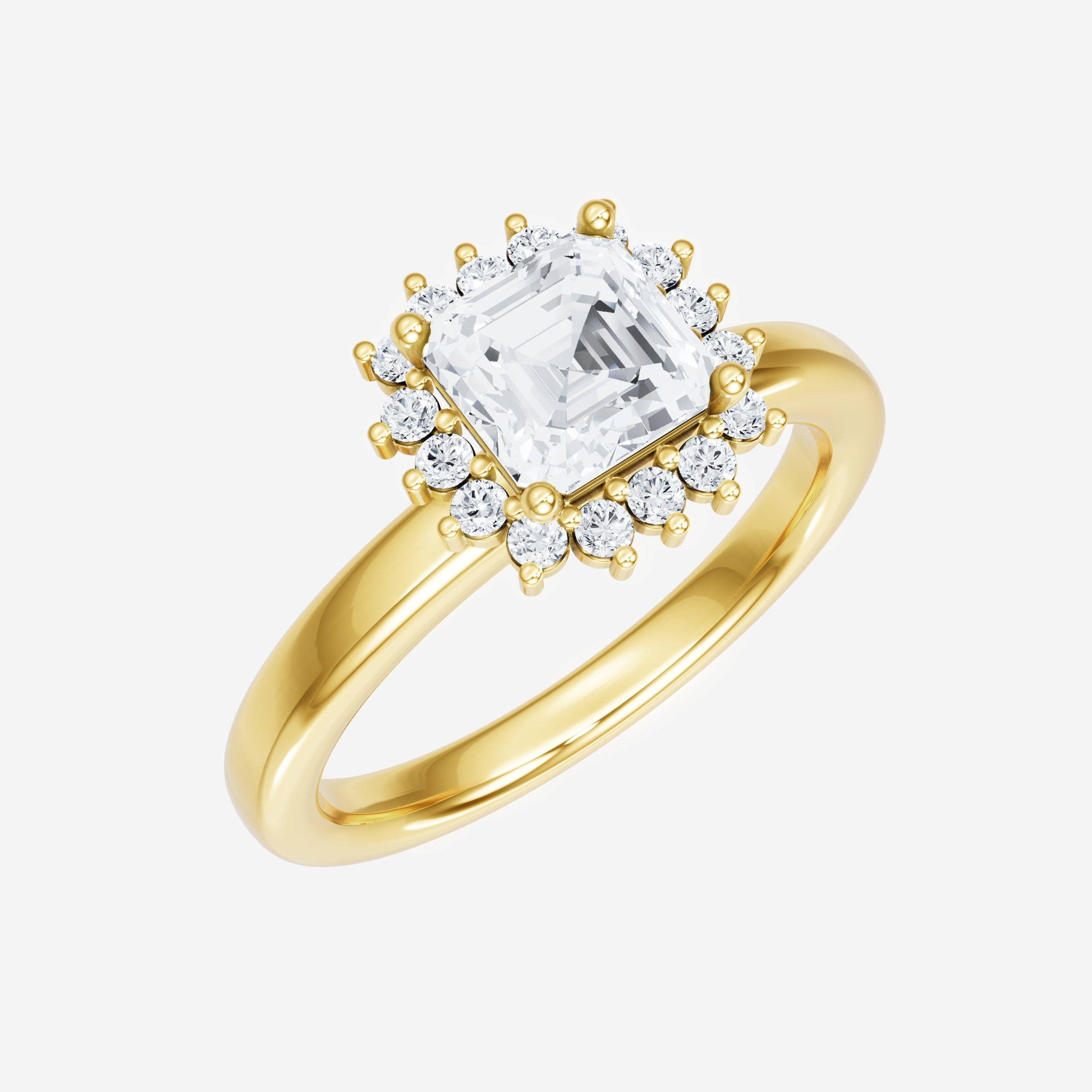 Asscher Artisan Ring