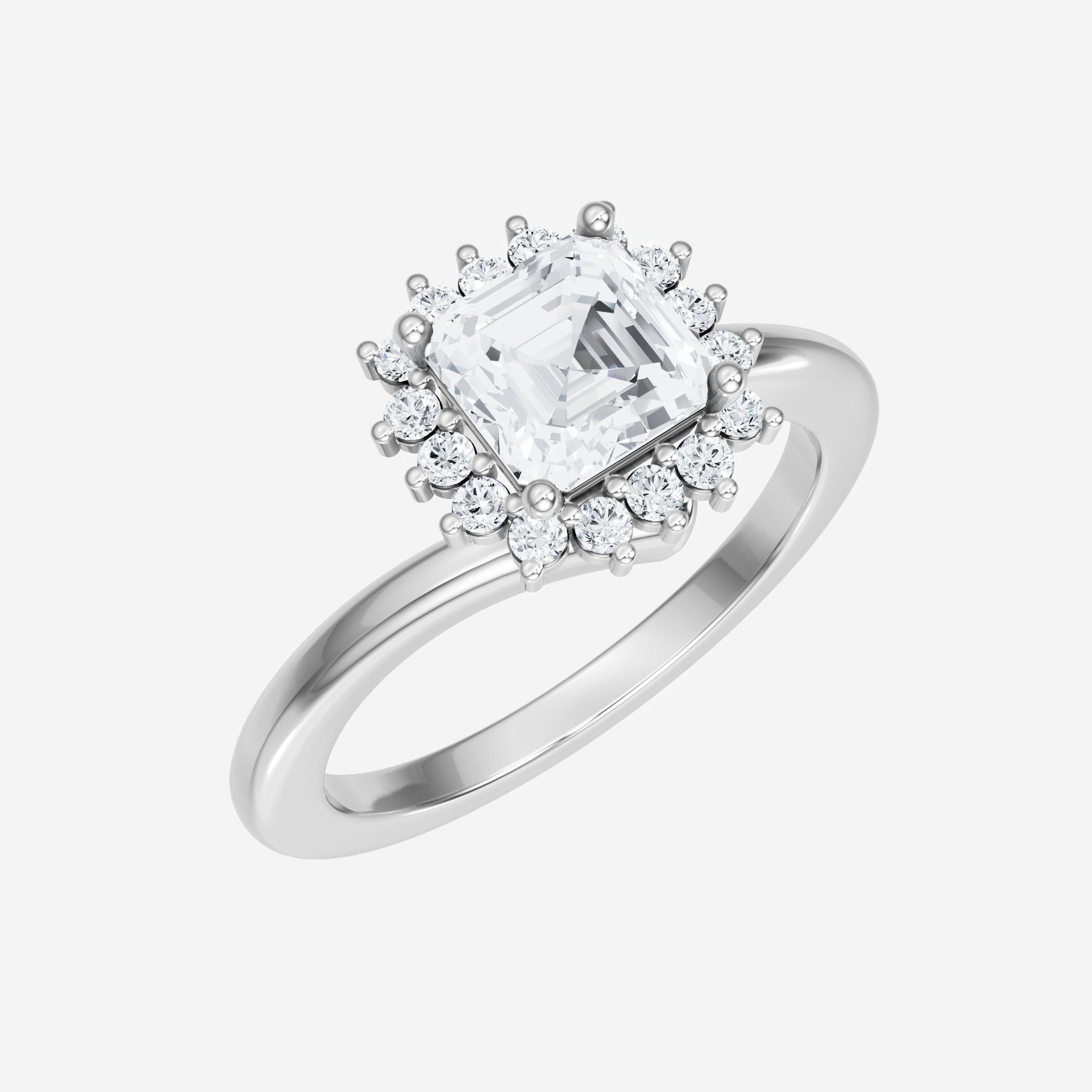 Asscher Shining Destiny Ring