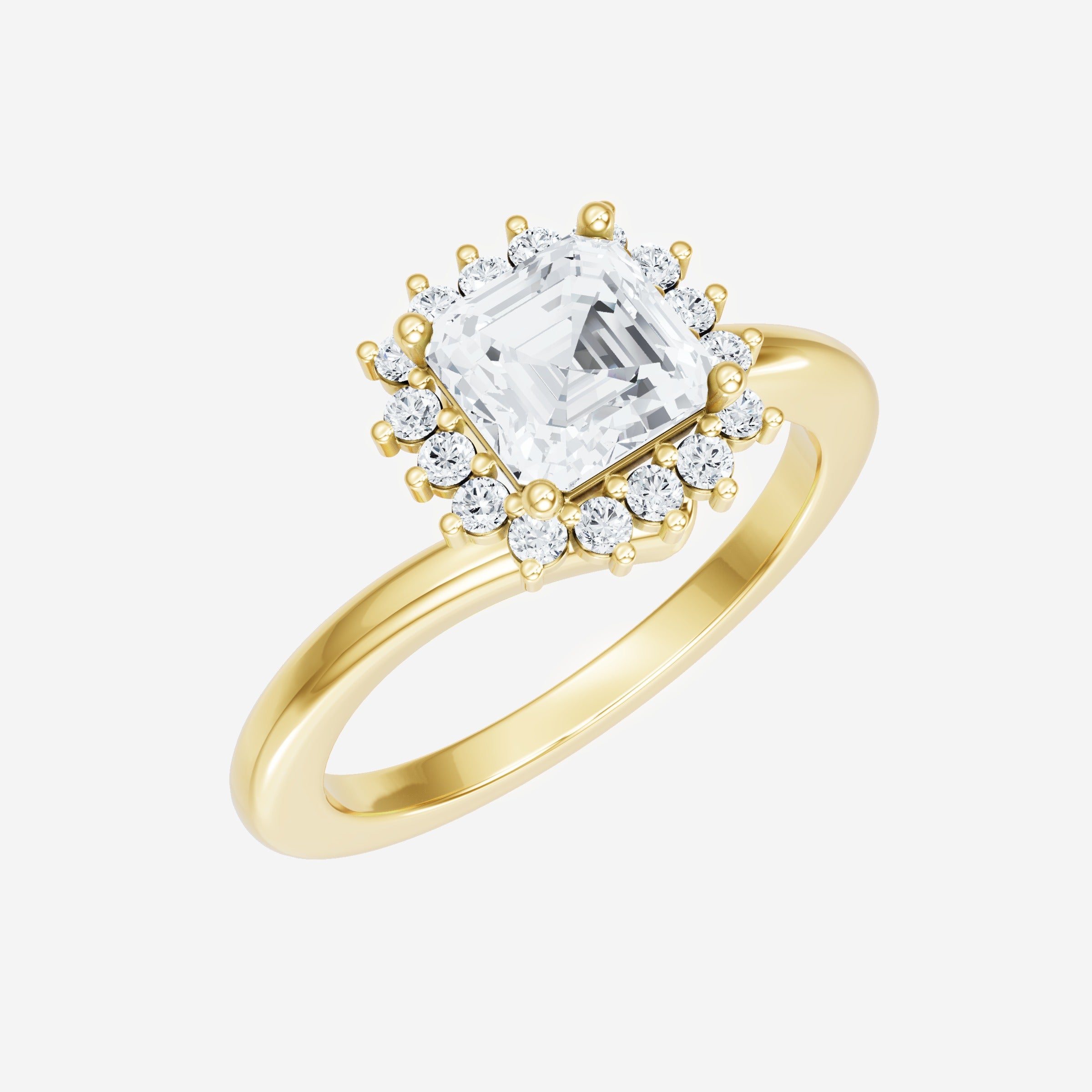 Asscher Shining Destiny Ring