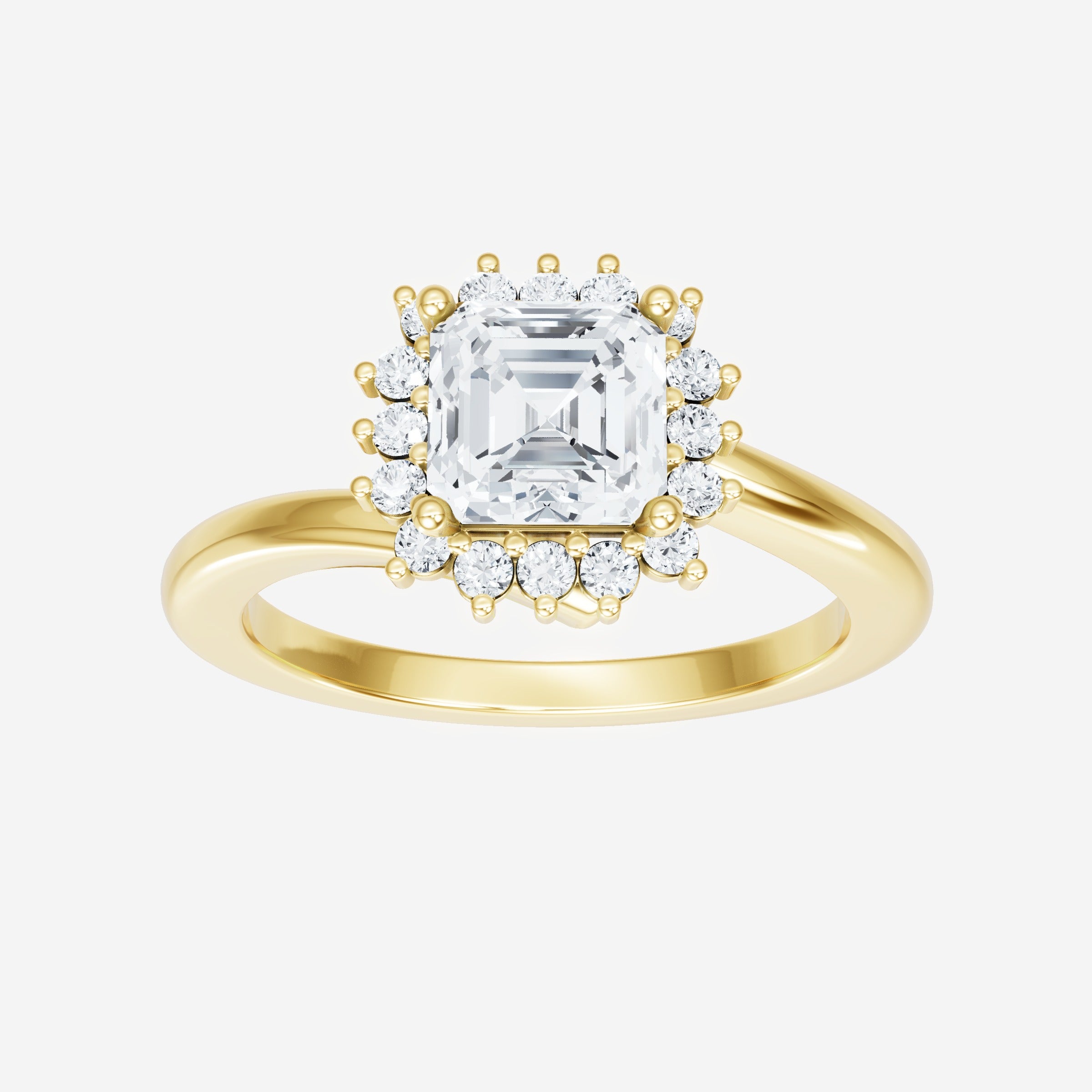 Asscher Shining Destiny Ring