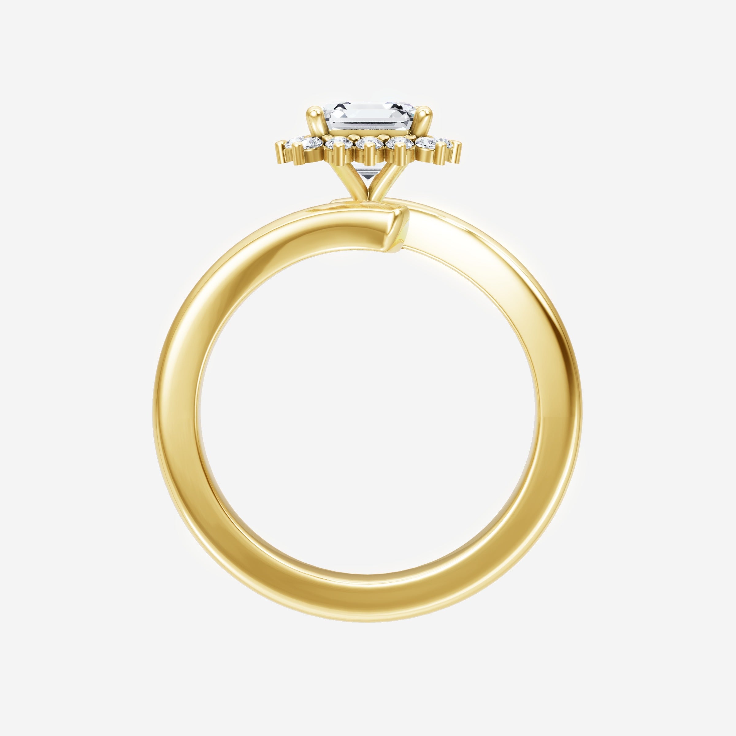 Asscher Shining Destiny Ring