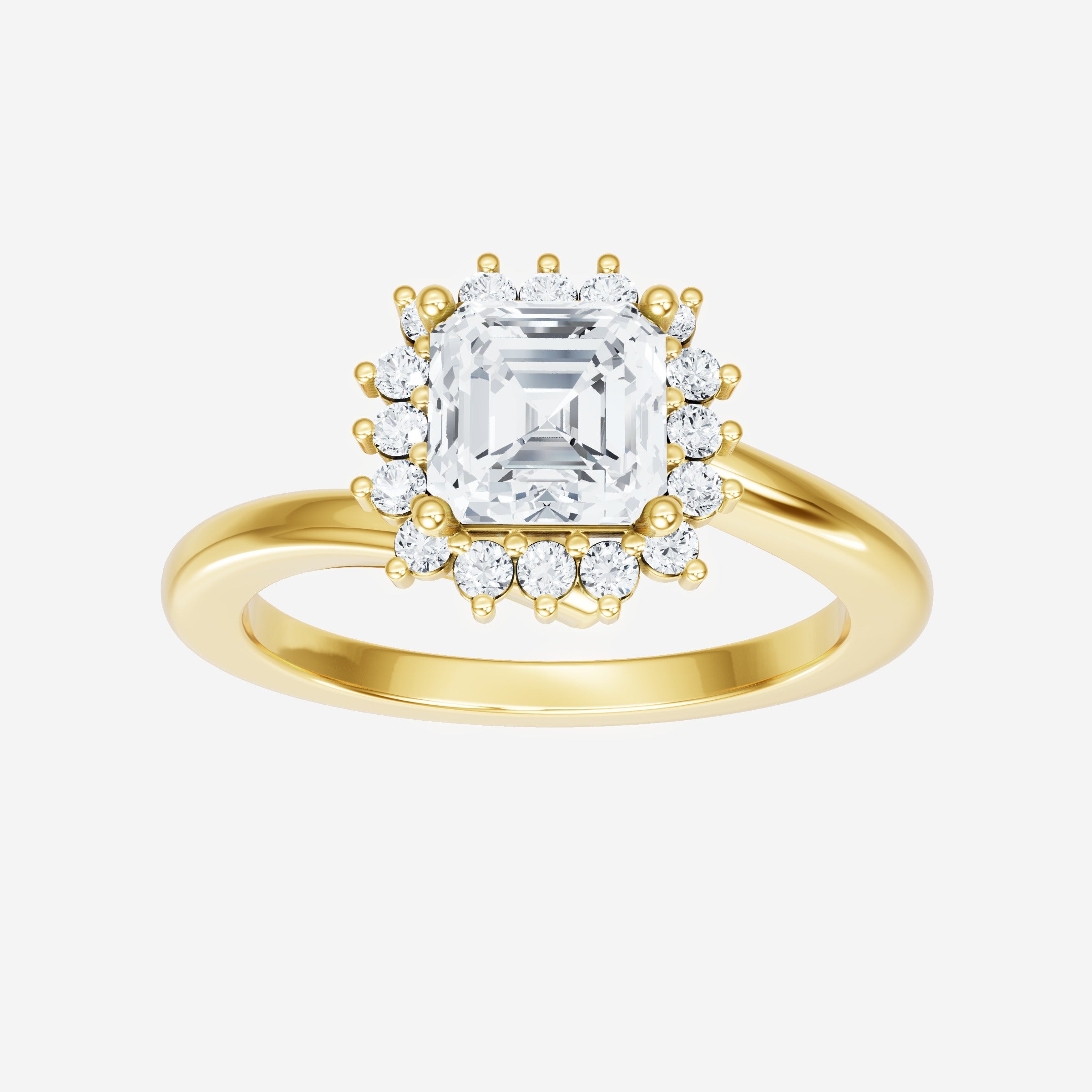 Asscher Shining Destiny Ring