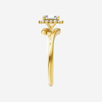 Anillo fino Asscher Whisper