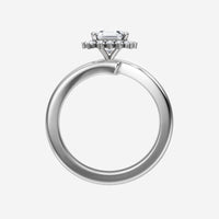 Anillo fino Asscher Whisper