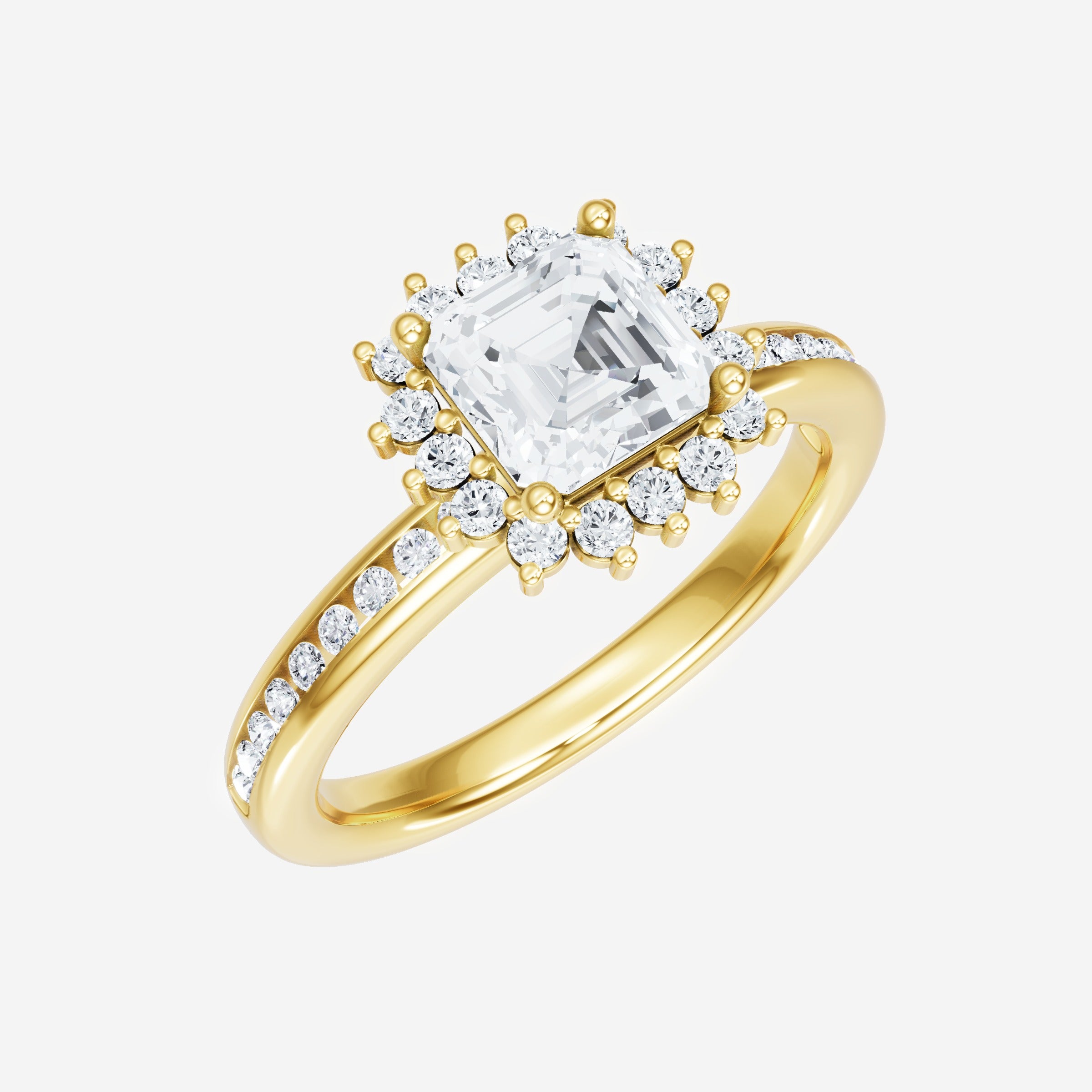 Asscher Shining Destiny Ring