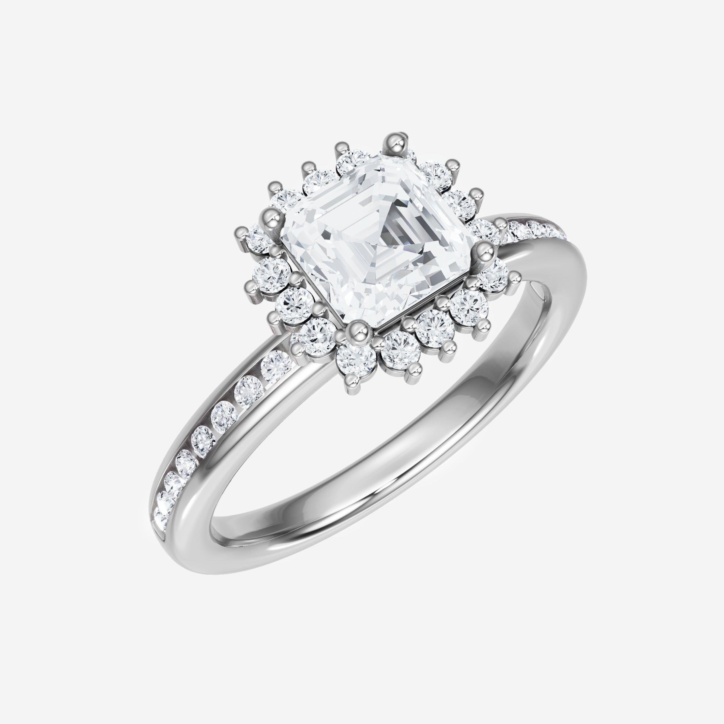 Asscher Shining Destiny Ring