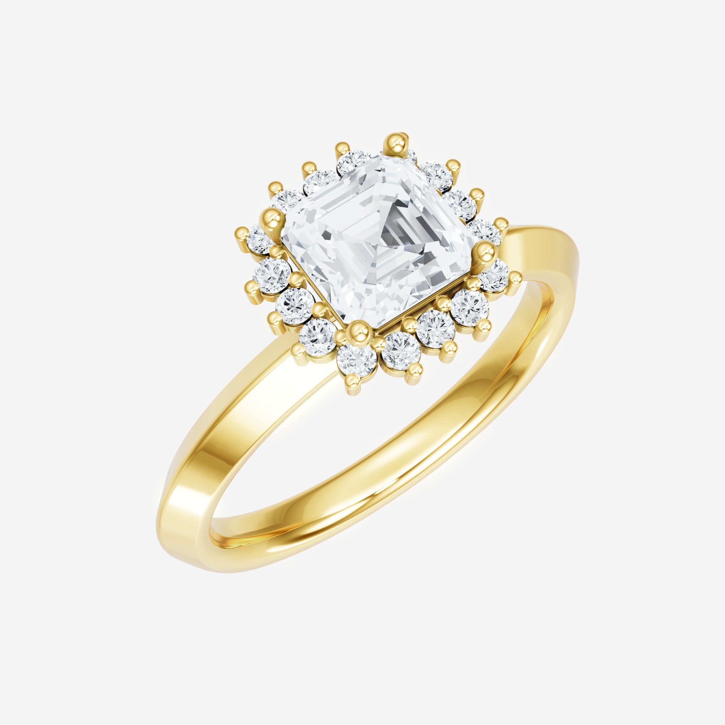 Asscher Artisan Ring