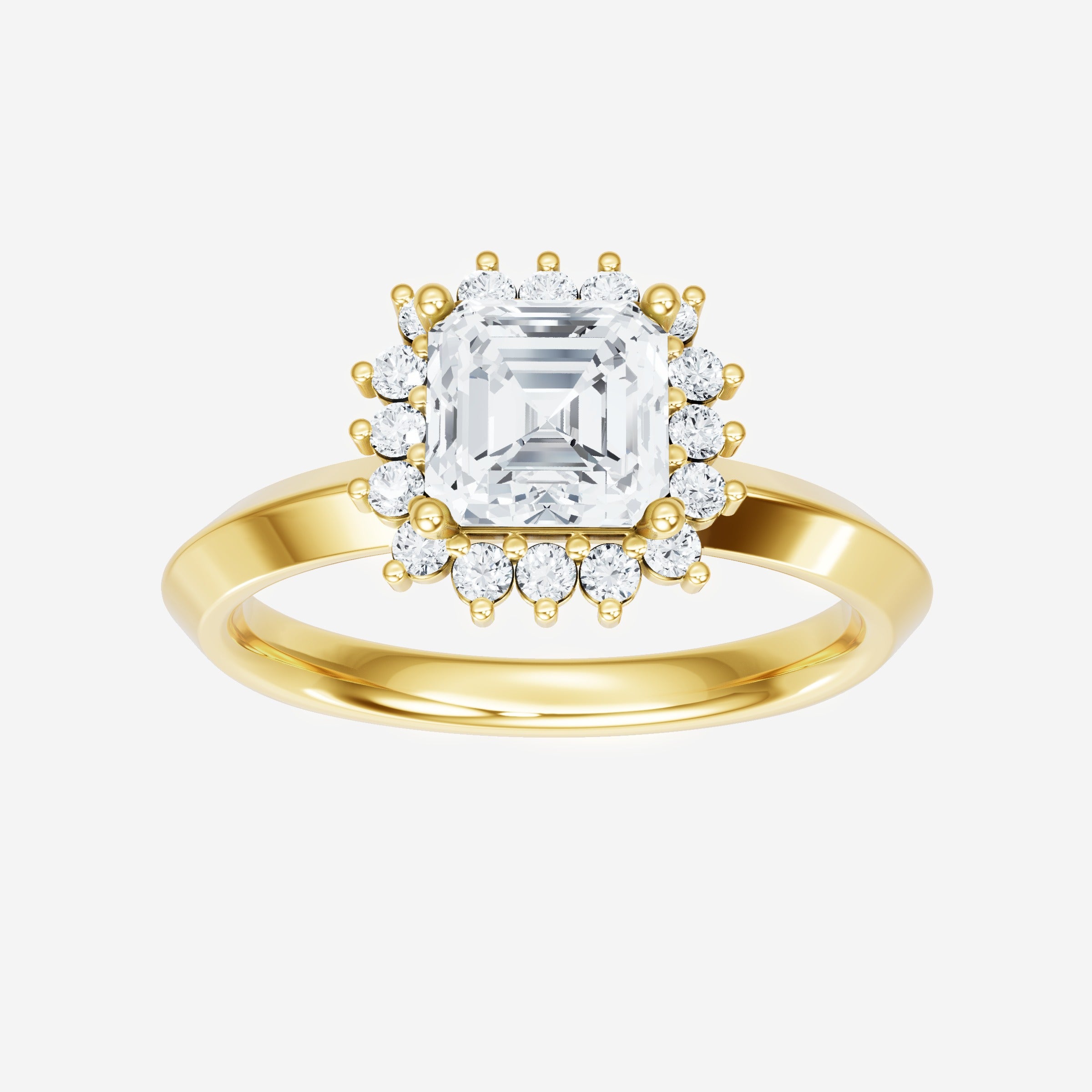 Asscher Artisan Ring