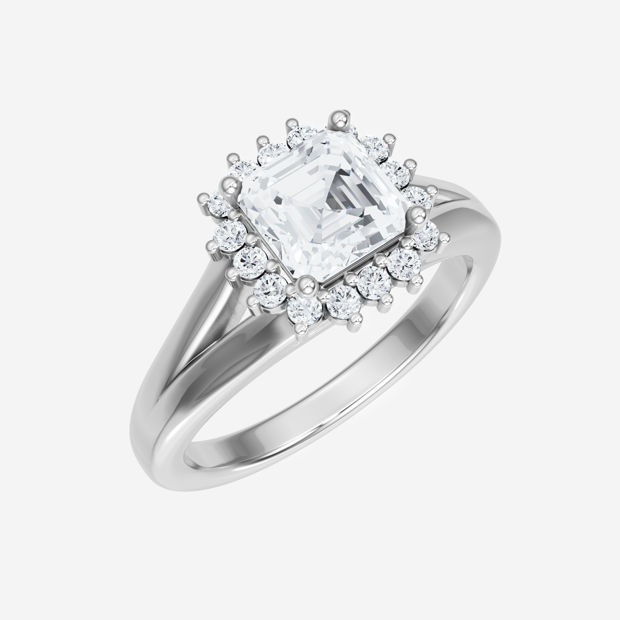 Asscher Shining Destiny Ring