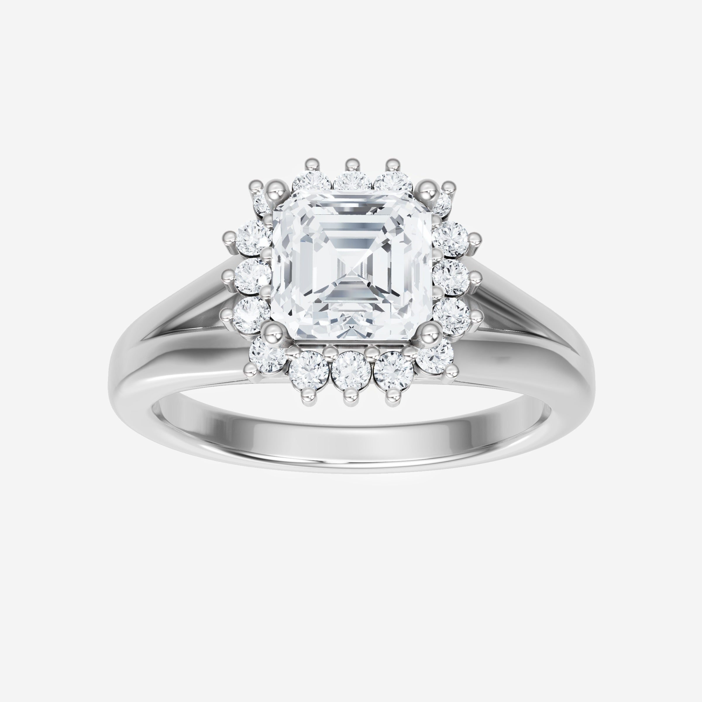 Asscher Shining Destiny Ring